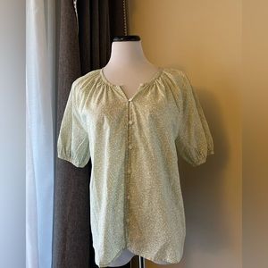 3/4 Sleeve Blouse. Relaxed Fit